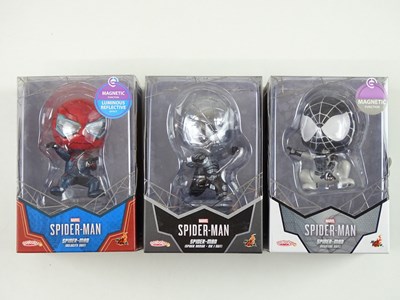 Lot 288 - A group of three HOT TOYS COSBABY Marvel...