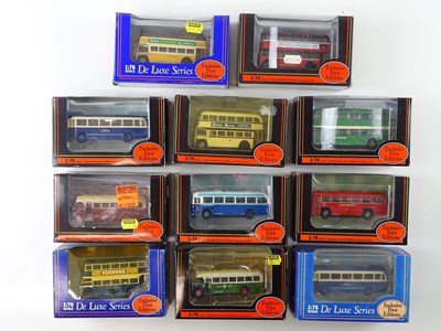 Lot 34 - A mixed group of 1:76 scale buses by EFE in...