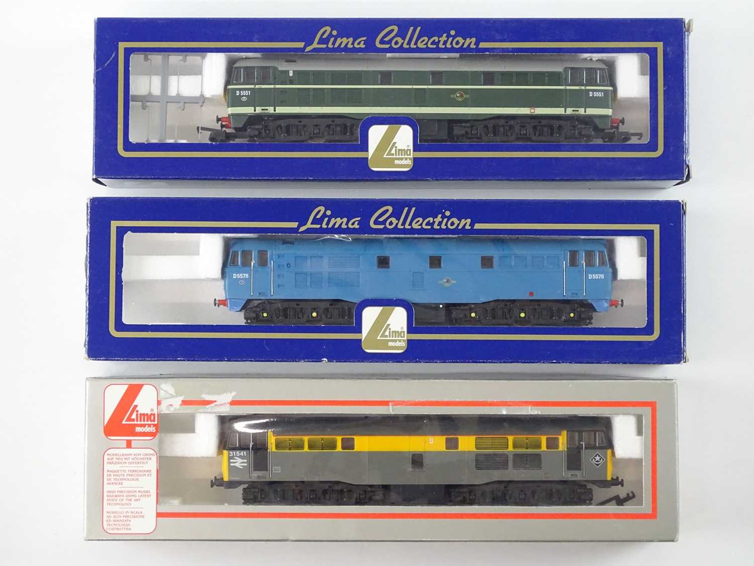 Lot 341 - A group of LIMA OO Gauge class 31 diesel...