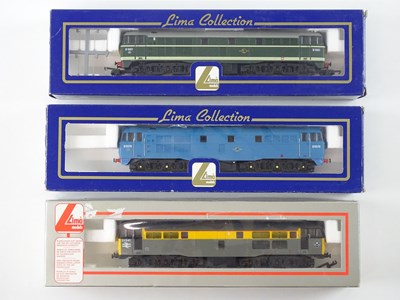 Lot 341 - A group of LIMA OO Gauge class 31 diesel...