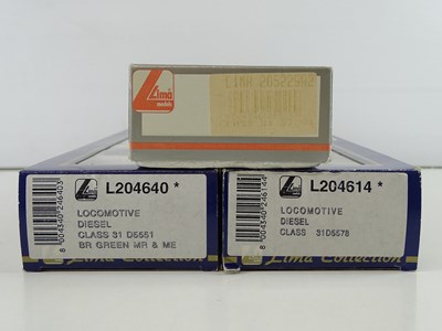 Lot 341 - A group of LIMA OO Gauge class 31 diesel...