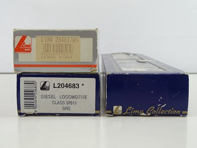 Lot 345 - A group of LIMA OO Gauge class 37 diesel...