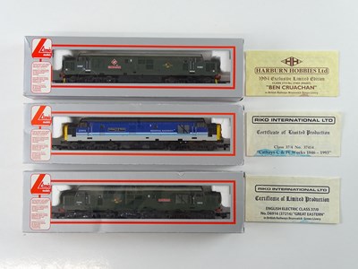 Lot 347 - A group of LIMA OO Gauge class 37 diesel...