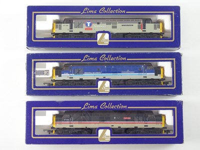 Lot 348 - A group of LIMA OO Gauge class 37 diesel...