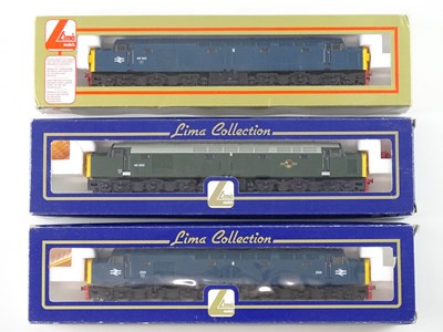 Lot 352 - A group of LIMA OO Gauge class 40 diesel...