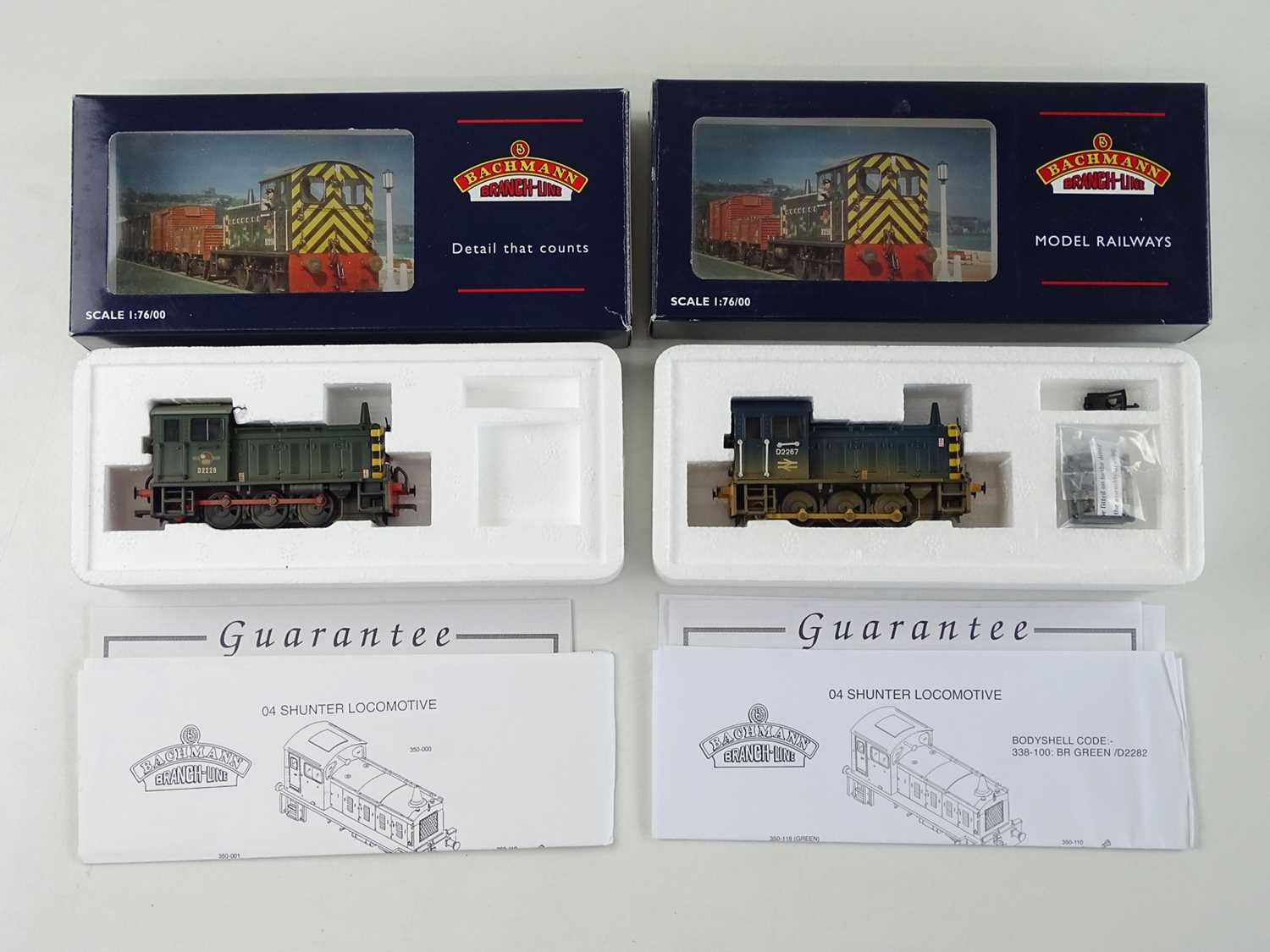 Lot 356 - A pair of BACHMANN OO Gauge class 04 diesel...