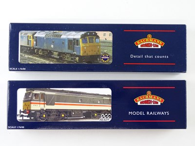 Lot 360 - A pair of BACHMANN OO Gauge class 25 diesel...