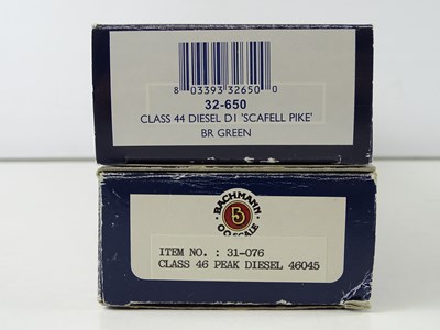 Lot 363 - A pair of BACHMANN OO Gauge 'Peak' diesel...