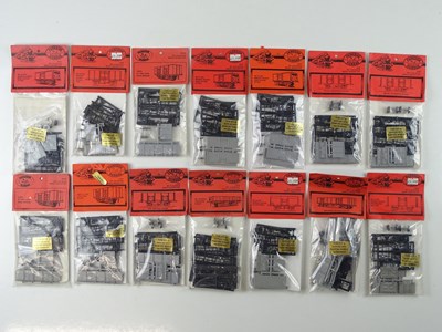 Lot 374 - A group of OO Gauge wagon kits by PARKSIDE...