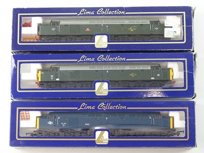 Lot 385 - A group of LIMA OO Gauge class 40 diesel...