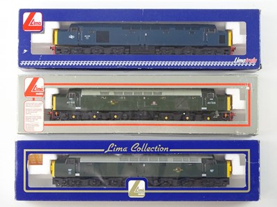 Lot 386 - A group of LIMA OO Gauge class 40 diesel...