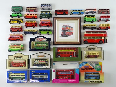 Lot 40 - A group of mixed scale diecast buses by...