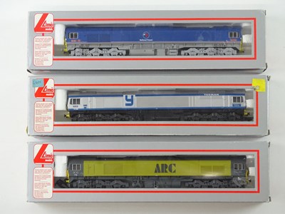 Lot 401 - A group of LIMA OO Gauge class 59 diesel...