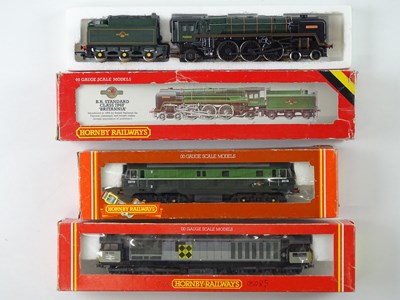 Lot 407 - A group of HORNBY OO Gauge diesel and steam...