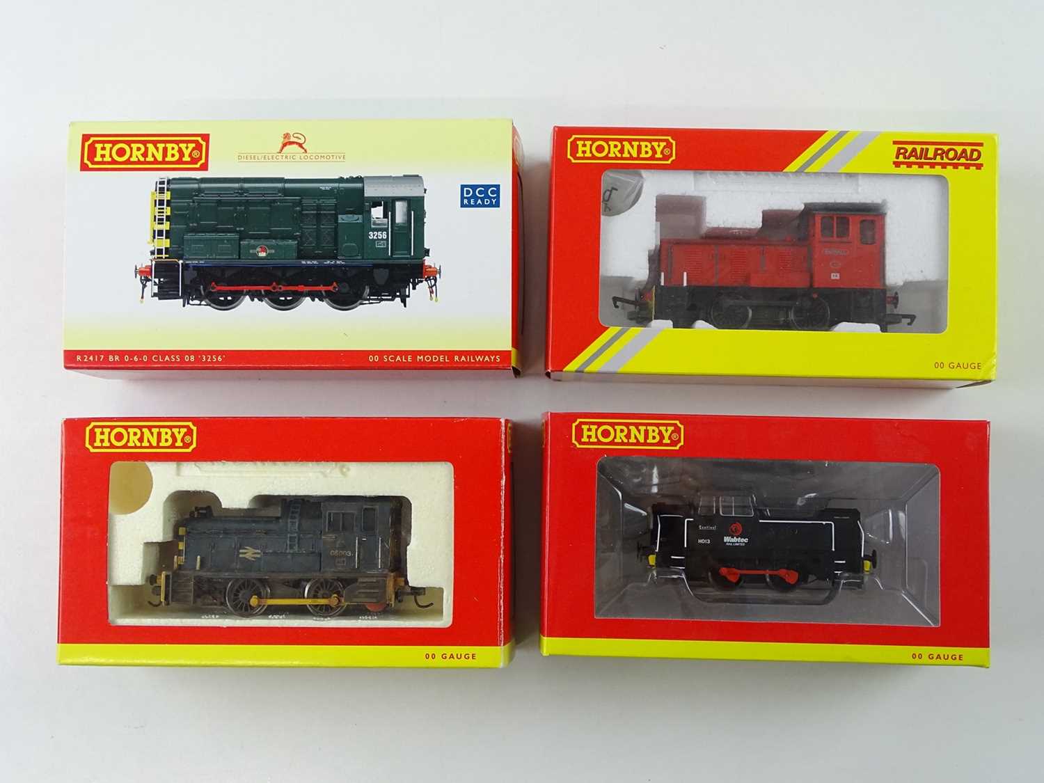 Lot 408 - A group of HORNBY OO Gauge diesel shunting...