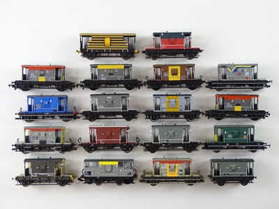 Lot 427 - A group of OO Gauge brake vans by HORNBY,...