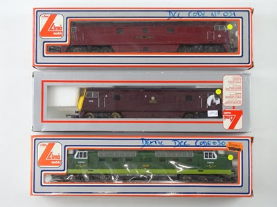 Lot 457 - A group of LIMA OO Gauge diesel locomotives in...