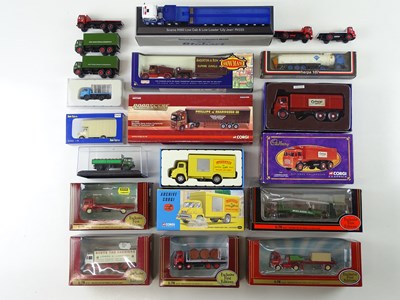 Lot 51 - A mixed group of diecast lorries by EFE, CORGI...