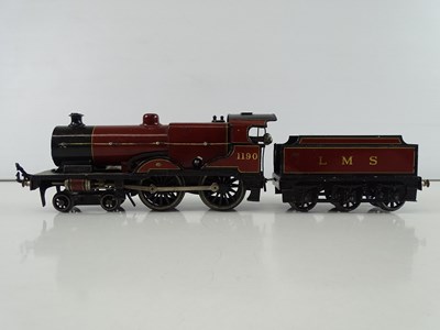 Lot 531 - A BASSETT LOWKE O Gauge clockwork 4-4-0 LMS...