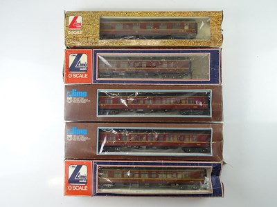 Lot 544 - A group of LIMA O Gauge Mark 1 coaches in...