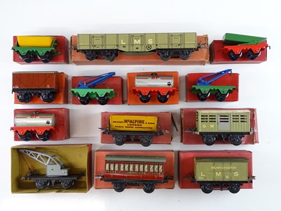 Lot 568 - A mixed group of O Gauge wagons and coach by...