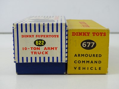 Lot 61 - A DINKY 622 10-ton Army Truck together with a...
