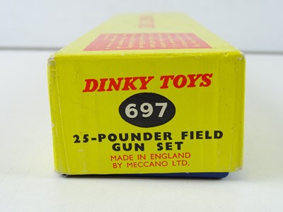 Lot 63 - A DINKY 697 25-Pounder Field Gun Set - G/VG in...