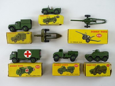 Lot 66 - A mixed group of mostly DINKY military...