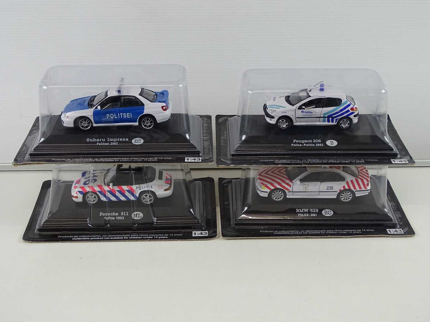 Lot 7 - A quantity of 1:43 scale police vehicles by