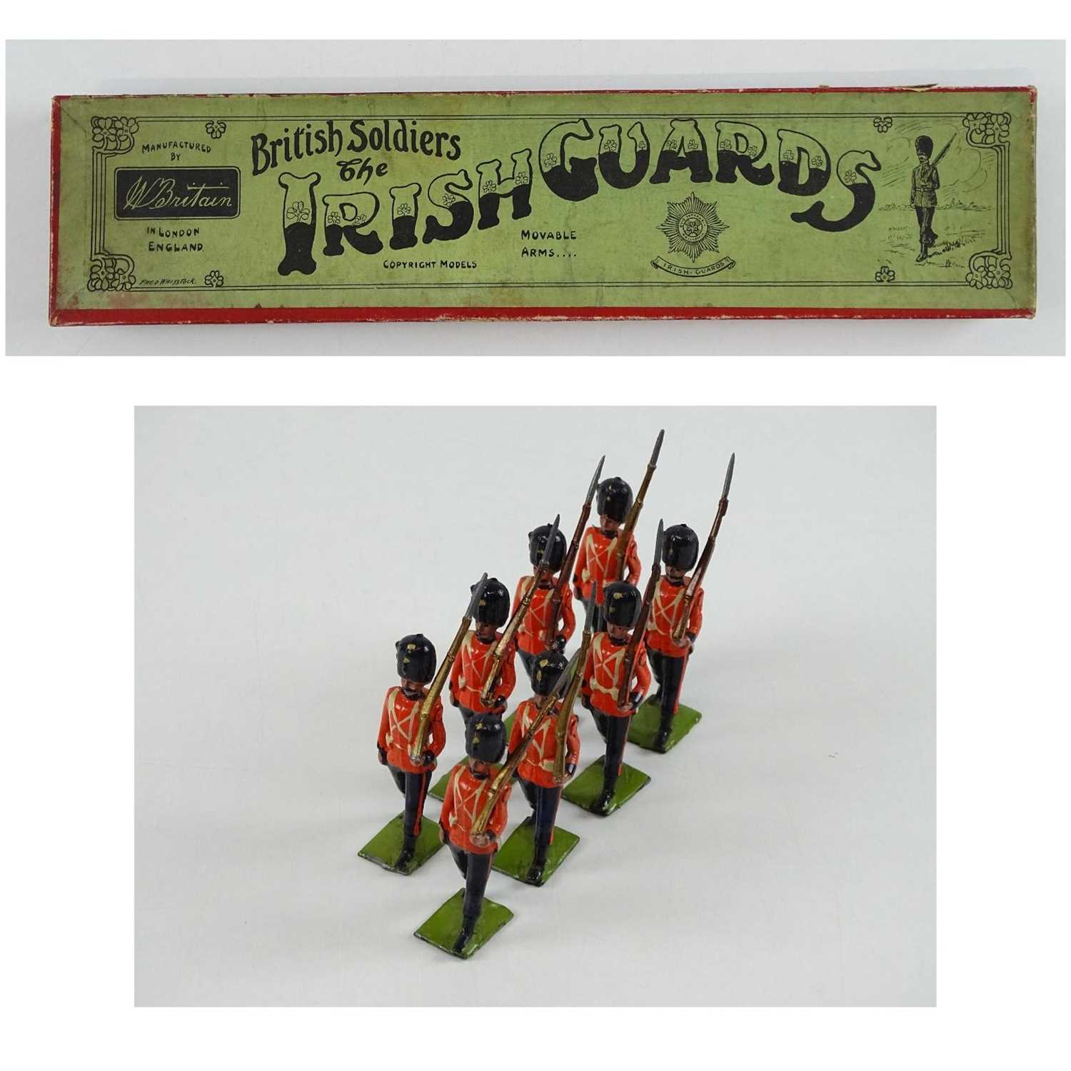 Lot 77 - A BRITAINS No.107 'The Irish Guards; movable...