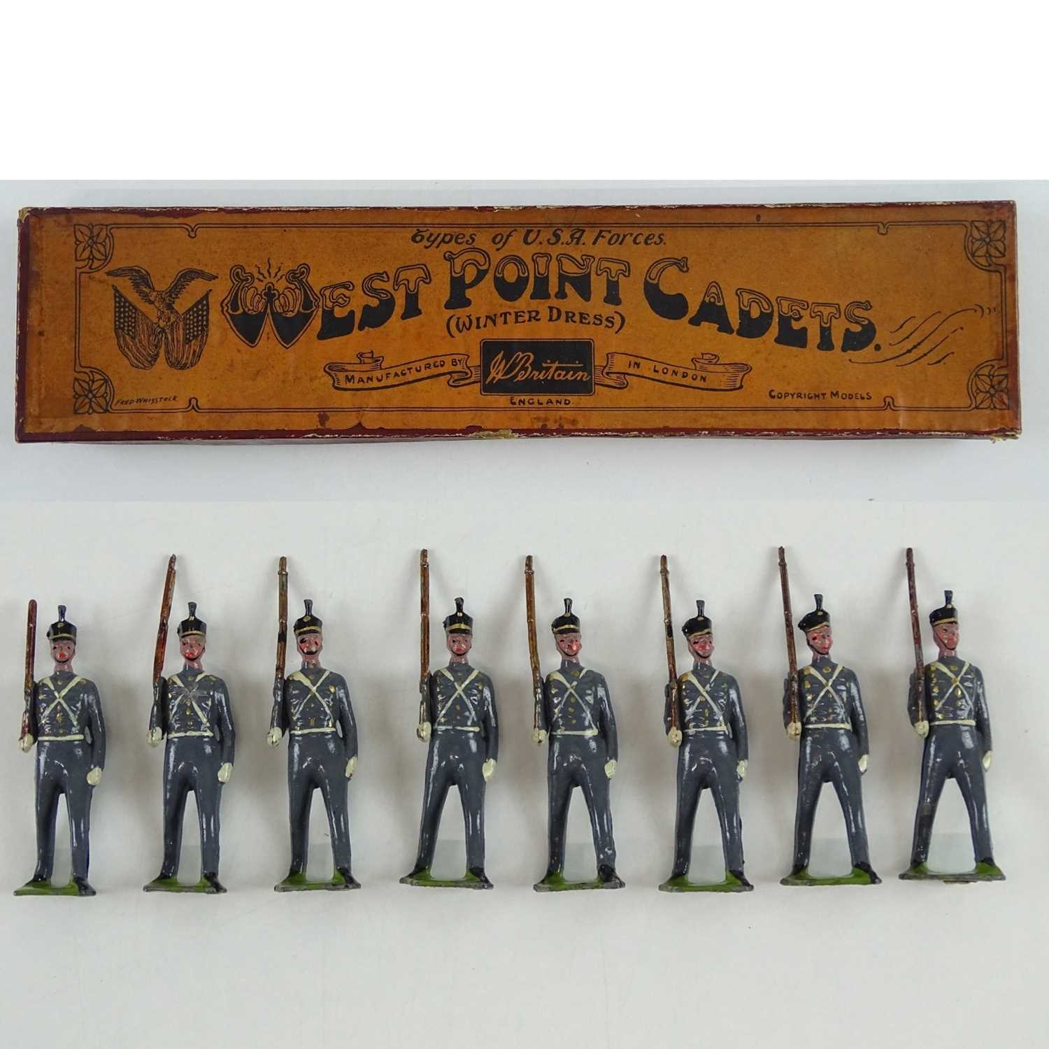 Lot 81 - A BRITAINS No.226 early soldiers set 'Types of...