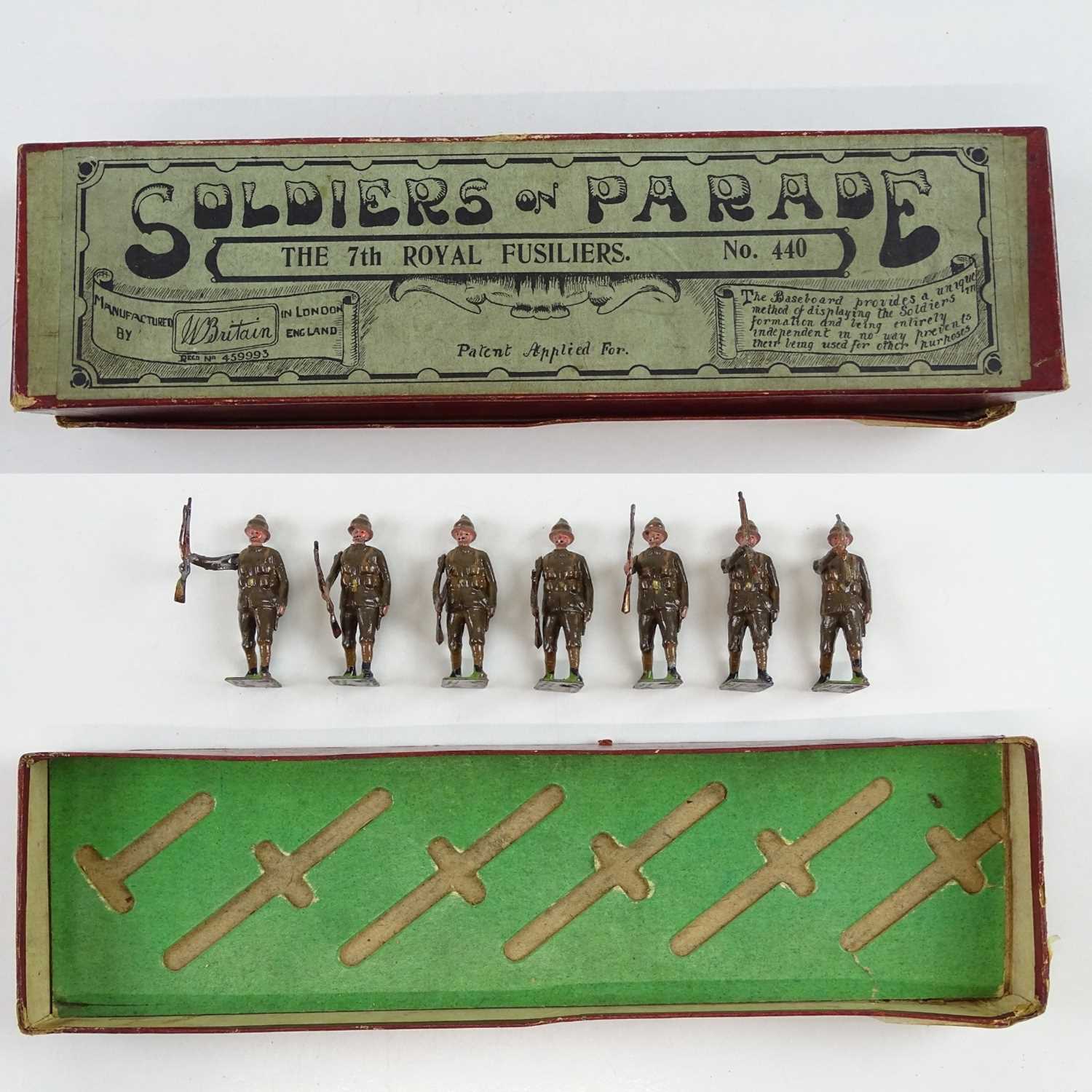 Lot 87 - A BRITAINS No.440 rare early soldiers set...