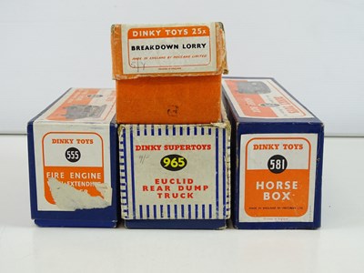 Lot 91 - A group of DINKY toys comprising 25x, 555, 581...