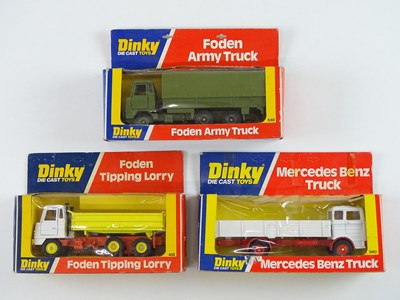 Lot 92 - A group of later production DINKY lorries...