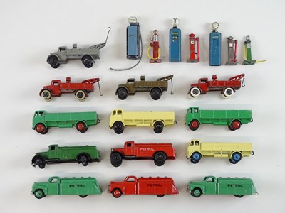 Lot 95 - A group of mixed DINKY trucks and lorries to...