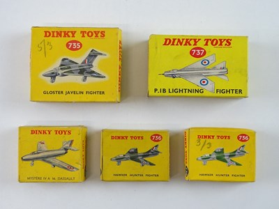 Lot 99 - A group of DINKY aircraft models comprising a...