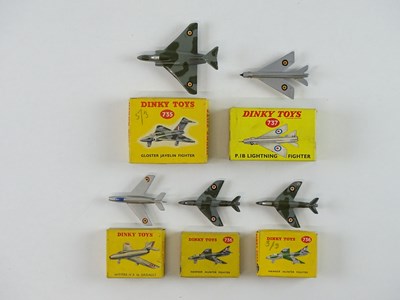 Lot 99 - A group of DINKY aircraft models comprising a...