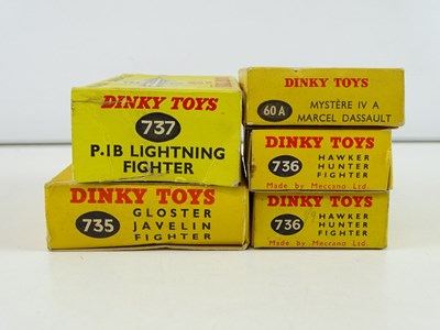 Lot 99 - A group of DINKY aircraft models comprising a...