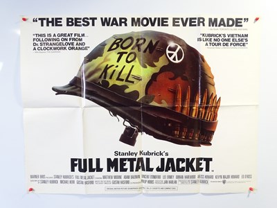 Lot 100 - FULL METAL JACKET (1987) - UK quad poster -...