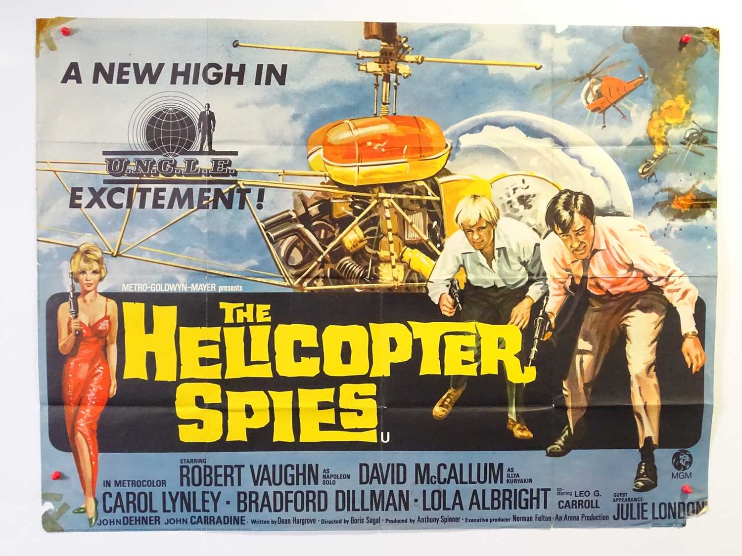 Lot 127 - THE HELICOPTER SPIES (1968) - UK quad -...