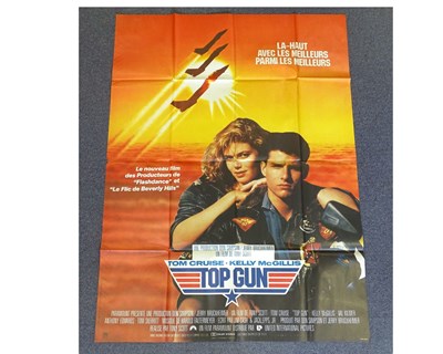 Lot 129 - TOP GUN (1986) - French Grande film poster...