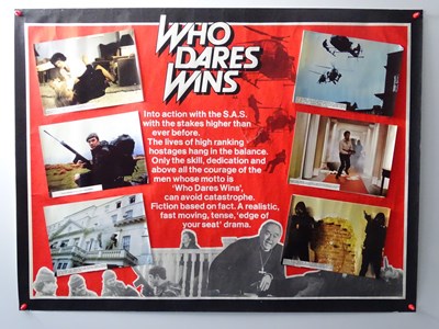 Lot 132 - WHO DARES WINS (1982) - UK quad - Marler Haley...
