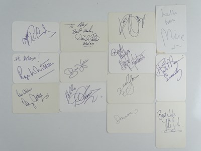 Lot 217 - MALE SINGERS - A group of signed cards (some...