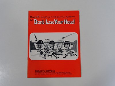 Lot 149 - CARRY ON : DON'T LOSE YOUR HEAD (1966) - press...