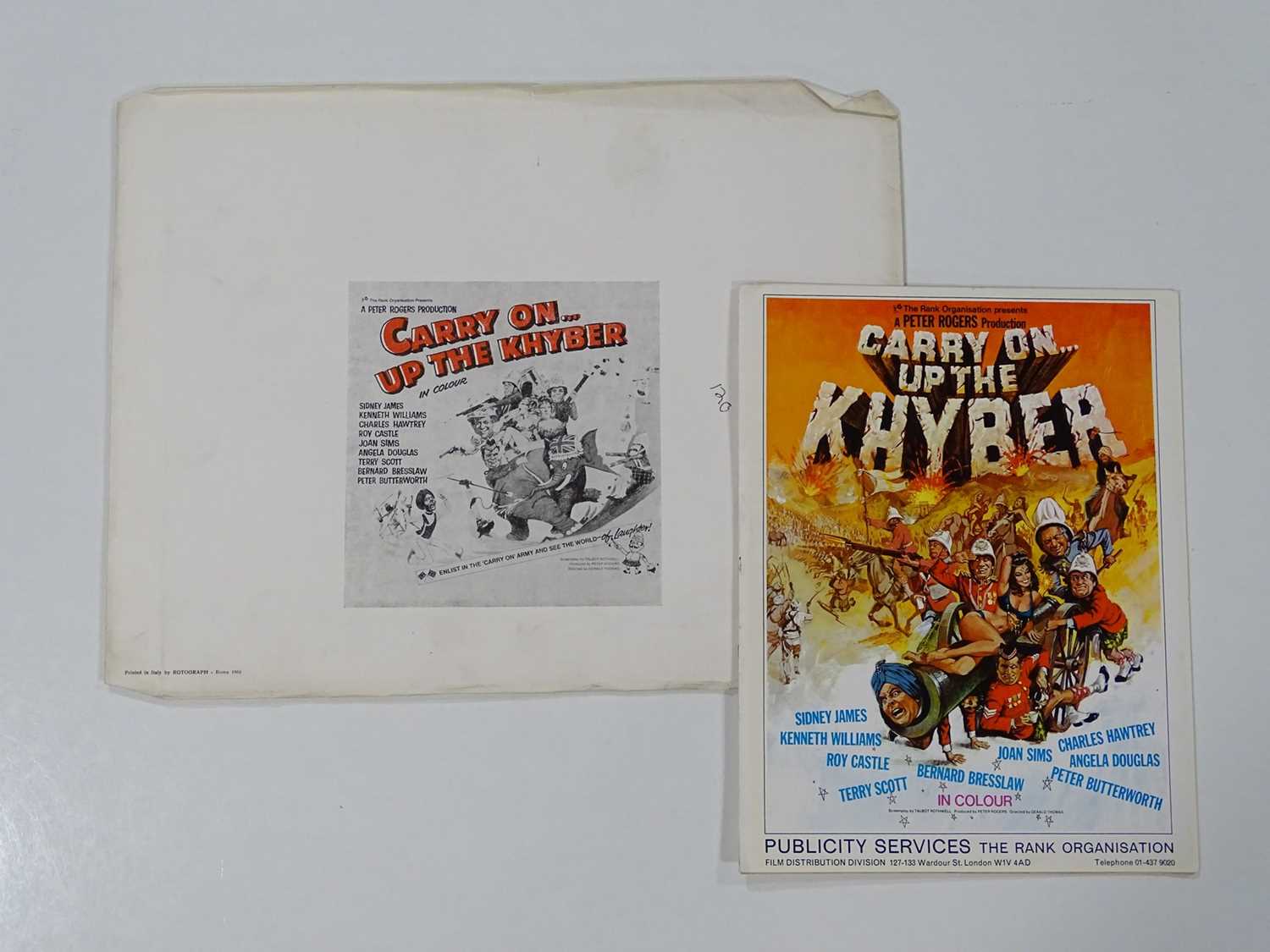 Lot 156 - CARRY ON UP THE KHYBER (1968) Lot x 2 -...