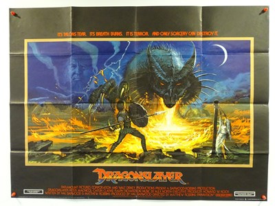 Lot 181 - WALT DISNEY : DRAGON SLAYER (1981) UK quad...