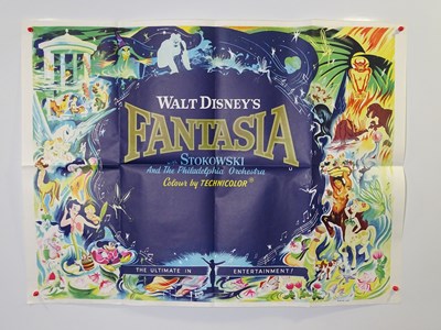 Lot 183 - WALT DISNEY: FANTASIA (1968 Release) UK Quad...