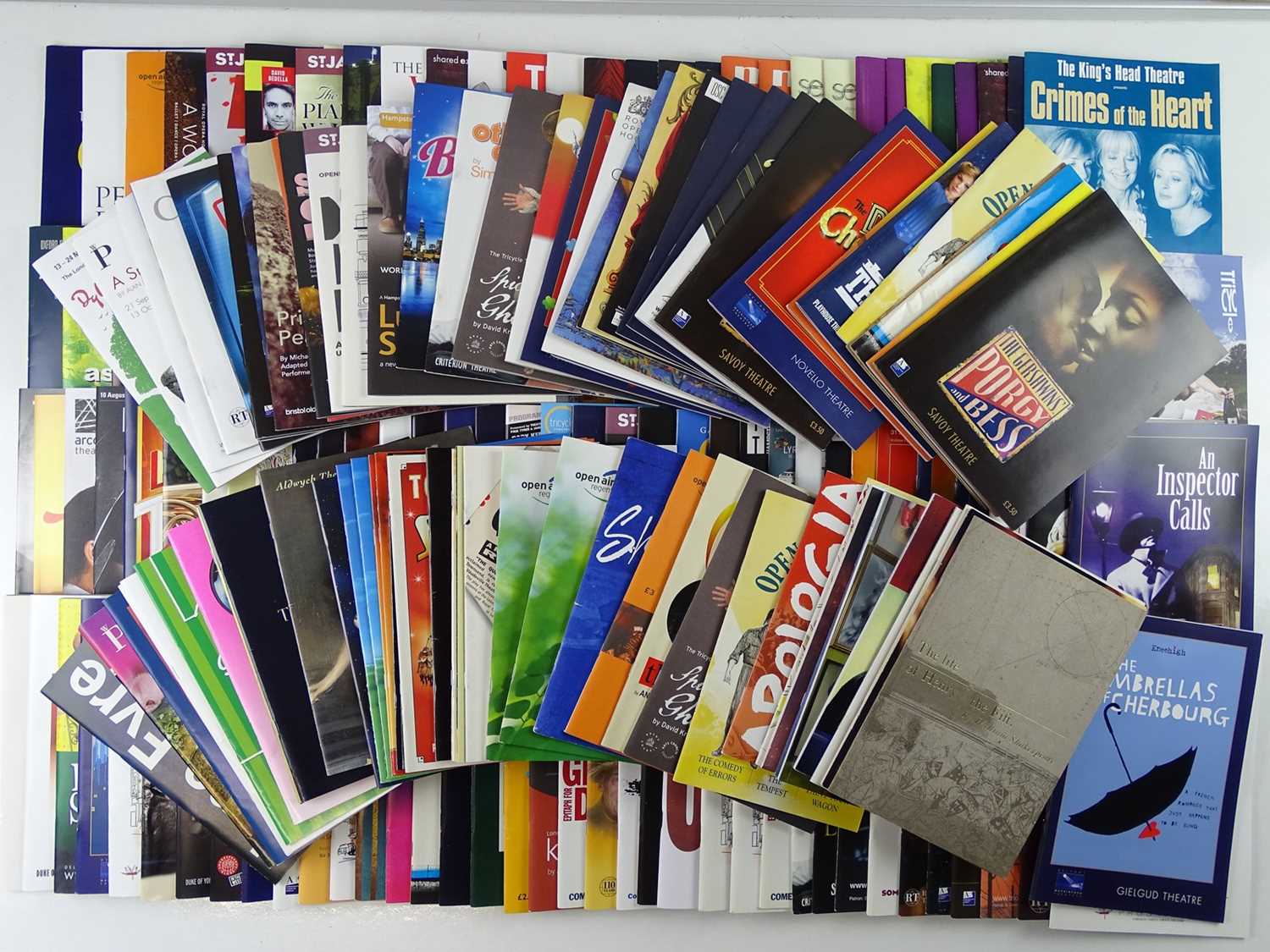 Lot 220 - A large group of theatre programmes to