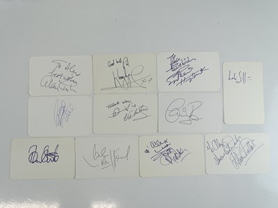 Lot 218 - MALE SINGERS - A group of signed cards (some...