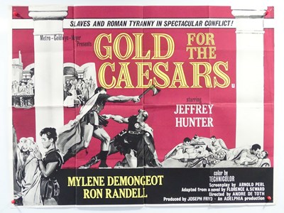 Lot 241 - GOLD FOR THE CAESARS (1963) - UK quad - some...